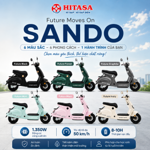 Xe Điện SANDO Future Moves On – 6 Màu Độc Bản, Thể Hiện Chất Riêng Của Bạn